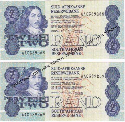 x2 CLStals R2 First & Only Issue AA Prefix - Unc In Sequence **Bid per Note to take Both**