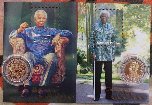 Nelson Mandela Stamp & Uncirculated Coin Collection