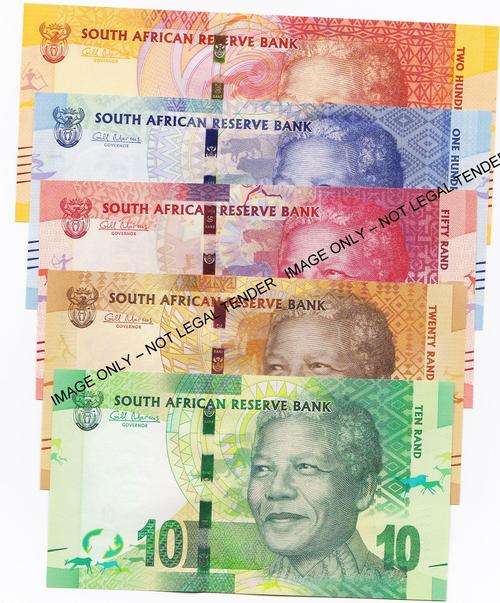 Gill Marcus Second Issue Mandela Notes Full Set **AA Prefix** Uncirculated