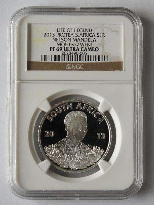 2013 Protea SIlver R1 - Life of a Legend NGC Graded PF69 UC