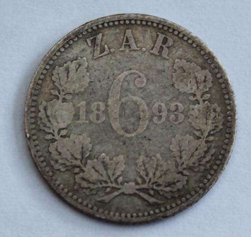 1893 ZAR Three Pence