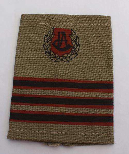 Rhodesian Internal Affairs Cloth Slip On Badge of Rank