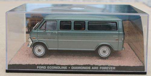 James Bond 007 Car Collection Model Ford Econoline from the movie Diamonds are Forever with Magazine