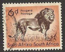 1954 SOUTH AFRICA ANIMAL LION