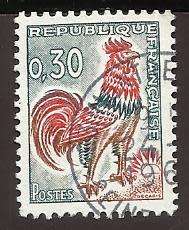 1962 FRANCE ANIMAL GALLIC COCK