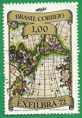 1972 BRAZIL MAP