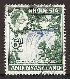 1959-62 RHODESIA AND NYASALAND WATERFALL