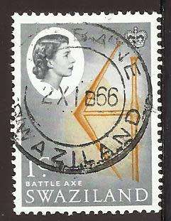 1962 SWAZILAND BATTLE AXE