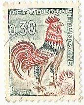 1962 FRANCE ANIMAL GALLIC COCK
