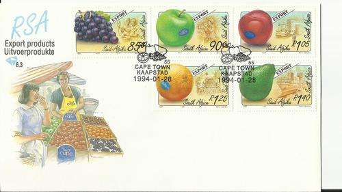 1994 SOUTH AFRICA EXPORT PRODUCTS