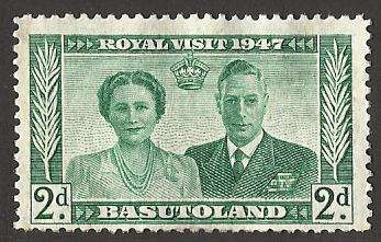 1947 BASUTOLAND GEORGE VI AND QUEEN ELIZABETH