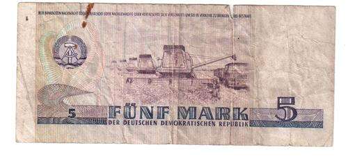 DDR (East German) 5 mark note