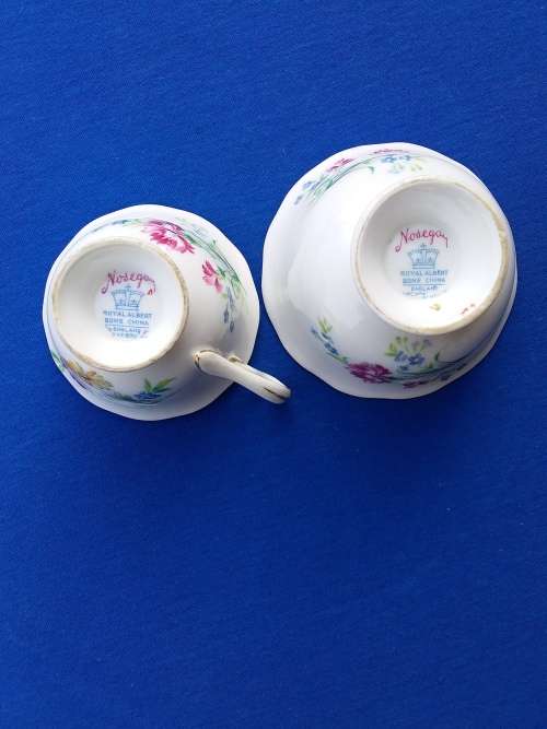 Royal Albert `Nosegay` cup and sugar bowl in good condition