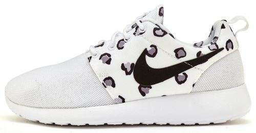 Nike Roshe Run Print "Leopard" White/Black size 3.5