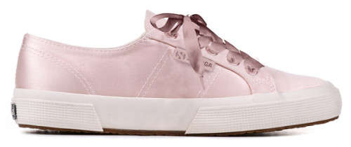 Superga 2750 Pink Satin Sneakers Size 3.5