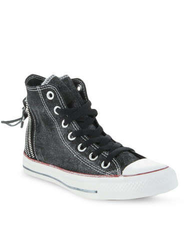 CONVERSE Chuck Taylor Sparkle All Star Zips  (Size 4)