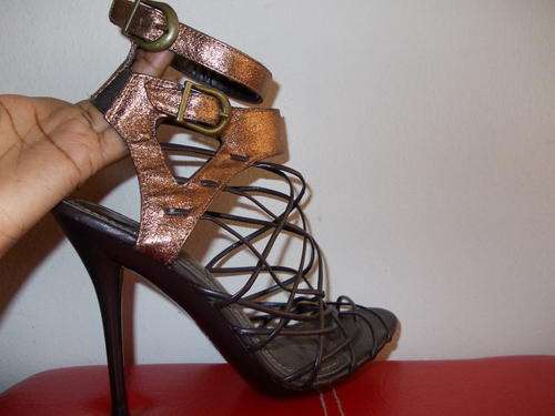 R150 Sale- Brown and Copper Heels from ZOOM ( Size 4 )