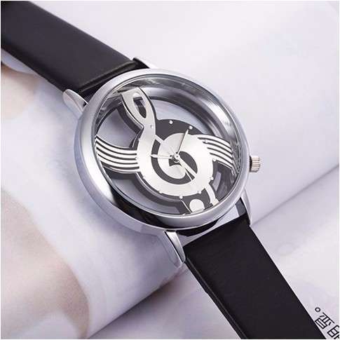 Musical Note Style Leather Women's Wrist Watch ***Free Shipping***
