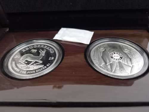 *RARE* PROOF - BIG 5 ELEPHANT AND MINT-MARKED KRUGERRAND SET