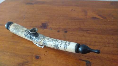 Bone Opium Pipe