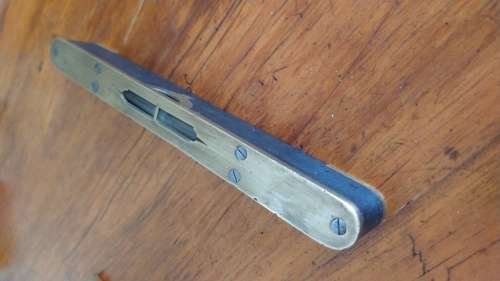 Vintage Preston Bench Level - Ebony & Brass