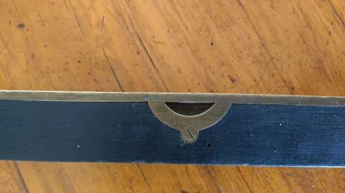Vintage Preston Bench Level - Ebony & Brass
