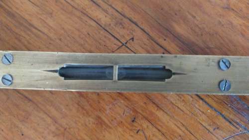 Vintage Preston Bench Level - Ebony & Brass