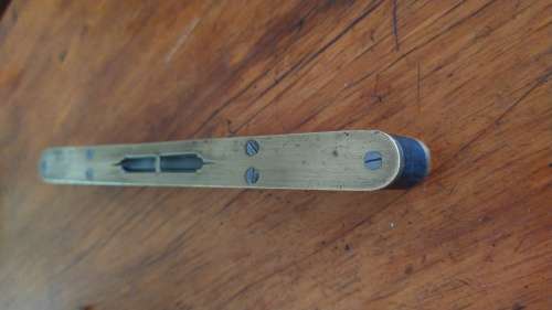 Vintage Preston Bench Level - Ebony & Brass