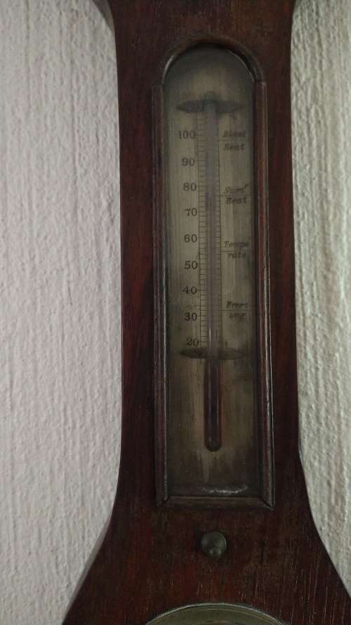 Very Old Antique Barometre / Thermometre