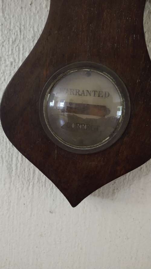 Very Old Antique Barometre / Thermometre