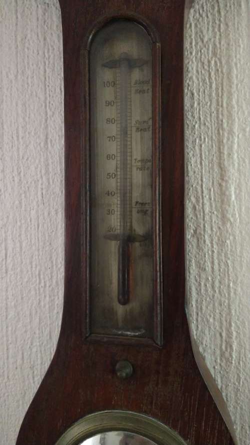 Very Old Antique Barometre / Thermometre