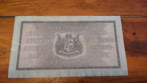 South African bank note: One Pound 1947