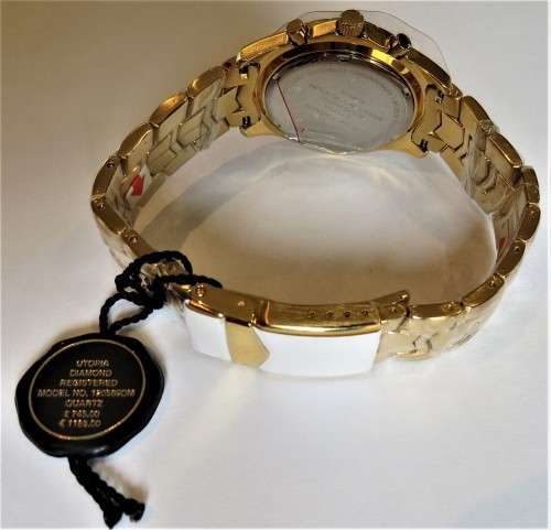 KRUG-BAUMEN UTOPIA DIAMOND M GENTS WHITE DIAL GOLD WATCH