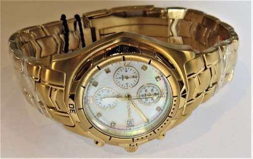 KRUG-BAUMEN UTOPIA DIAMOND M GENTS WHITE DIAL GOLD WATCH