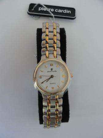 PIERRE CARDIN LADIES TWO TONE WATCH WITH PEN IN GIFT BOX