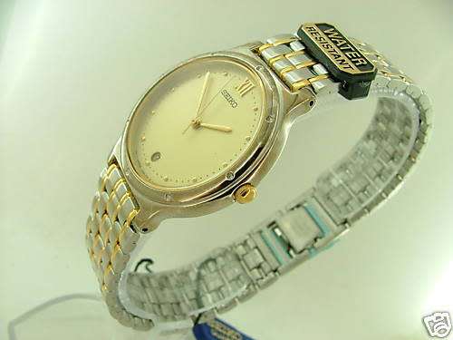 SEIKO SUPER SLIM LADIES TWO TONE Gold Watch