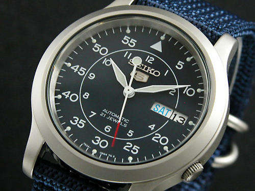 SEIKO 5 MILITARY Nylon SNK807K2 Watch