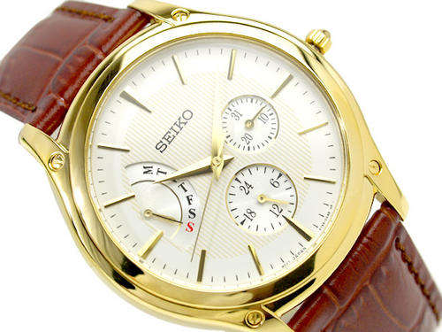 SEIKO MEN MASTERPIECE JUMP DAY WHITE RETRO WATCH SNT006