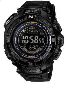 New Casio Protrek PRG-130Y PRG-130Y-1 Tripe Sensor Watch
