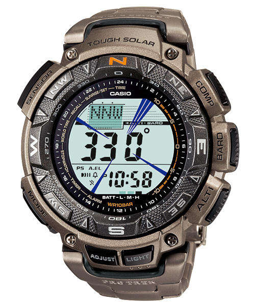 NEW CASIO PROTREK TRIPLE SENSOR TITANIUM WATCH PRG240T