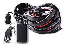 Full Wiring (Remote, relay, fuse, power switch) for Led light bar wiring spot light harness-40amp