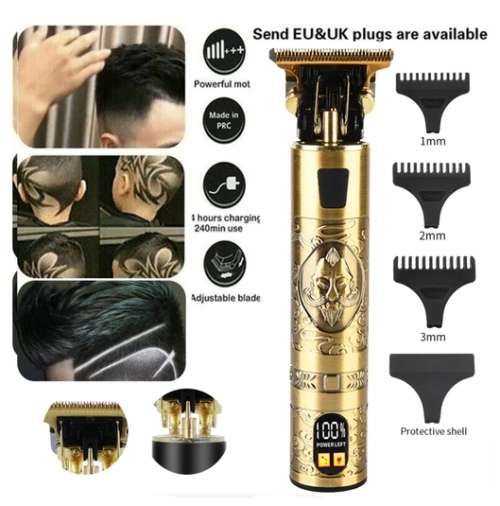SPECIAL Professional Hair clipper rechargeable with digital indicator Professional T Blade