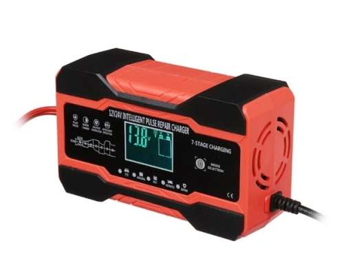 12V-24V Car Motorcycle Truck Repair Battery Charger 12V 10A-24V (7 Stage Repair Charger) , EU Plug