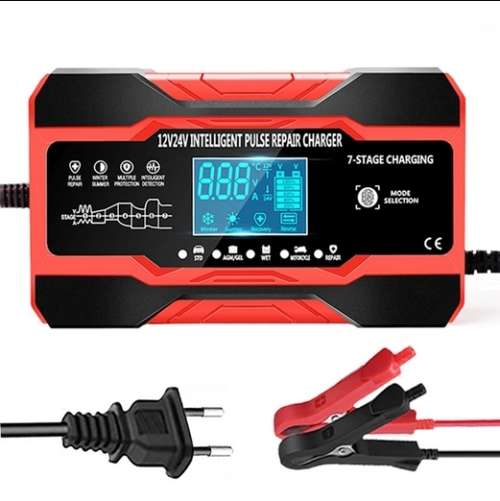 12V-24V Car Motorcycle Truck Repair Battery Charger 12V 10A-24V (7 Stage Repair Charger) , EU Plug