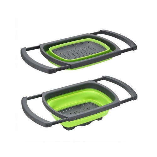 Foldable Drain Folding Baskets - Collapsible Kitchen Strainer