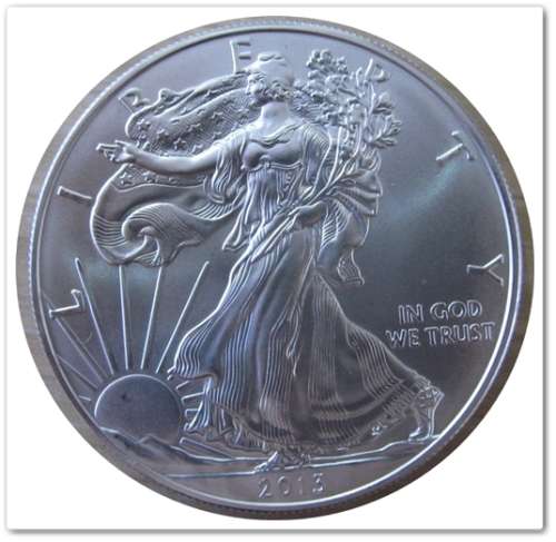 ** 2013 SILVER DOLLAR EAGLES UNC ** 1 OZ FINE SILVER !! (X2) BID PER COIN !! STARTING @ R1