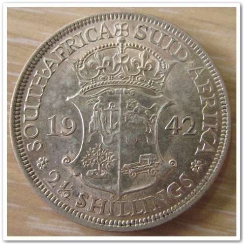 ** 1942 ** 2.5 SHILLING  AU !! STARTING @ R1