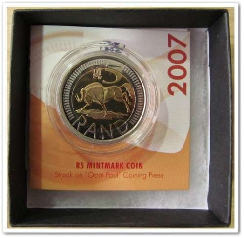 ** 2007 ** R5 CW MINTMARK COIN "OOM PAUL" !! BID PER !!! STARTING @ R1
