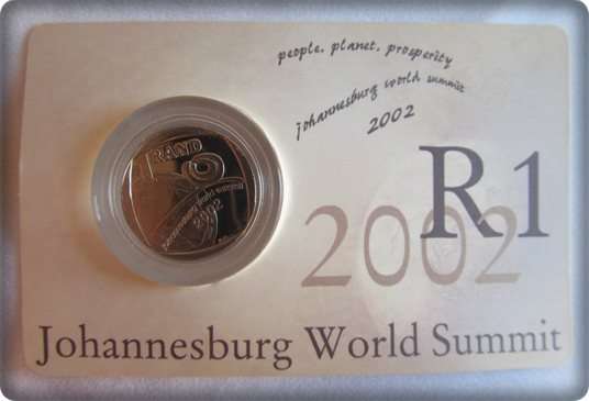 2002 R1 JOHANNESBURG WORLD SUMMIT !! ORIGINAL CARD !! STARTING @ R1