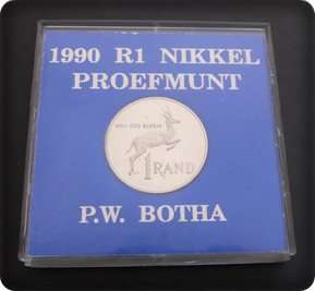 1990 P.W BOTHA PROOF R1 !! STARTING @ R1